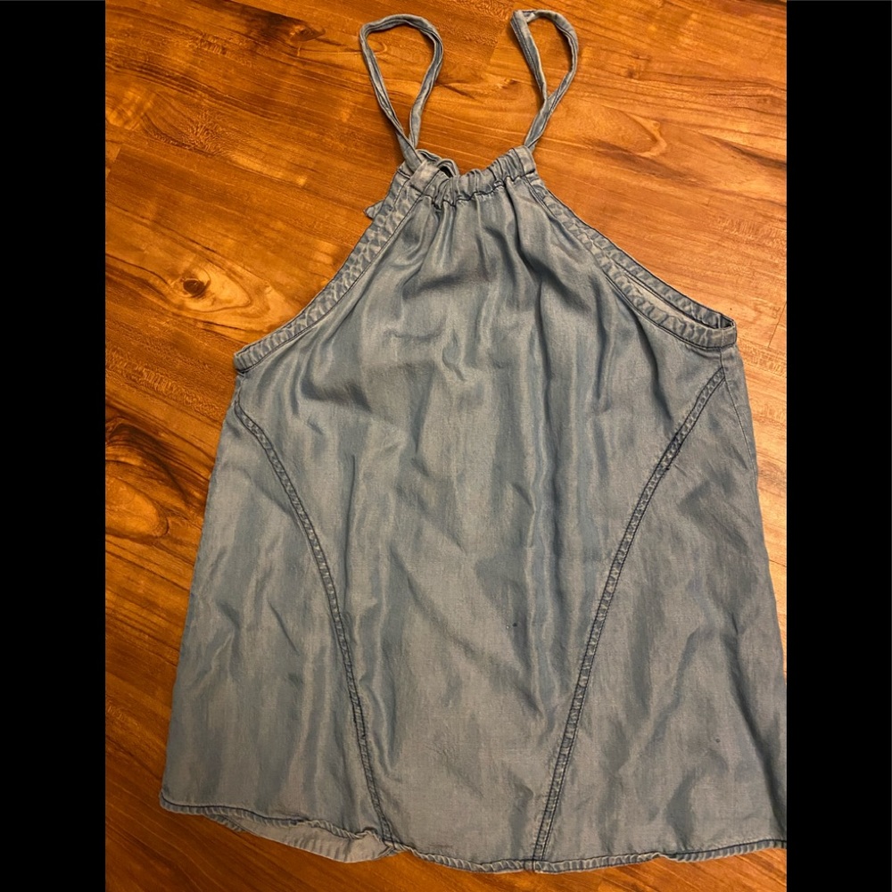 Denim halter top!